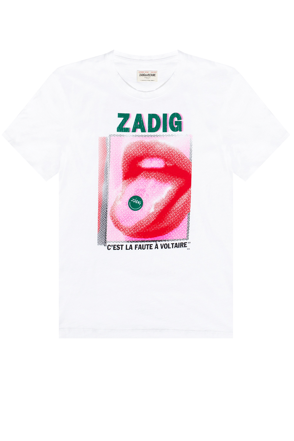 IetpShops Zadig Voltaire Cotton T shirt Morgan Short Zip